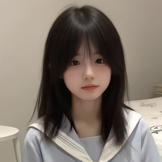 Wig for Women, Medium-Length Hair, Korean Style, Fashionable, Sweet, Natural, Realistic Collarbone-Length Hair, Suitable for Students, Everyday Use, Voluminous, Age-Reducing, Full Wig