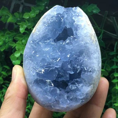 Lapis lazuli egg heart blue crystal Cave money bag raw stone mine decoration lapis lazuli treasure basin Fish tank landscape gift