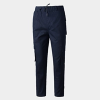 Один кусок скрытых синих хлопковых диагональных брюк