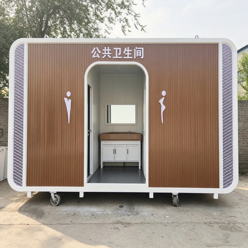 Mobile Public Restrooms for Men and Women, Outdoor Scenic Areas, Construction Sites, Simple Portable Toilets, Movable Eco-Friendly Toilet Units Mobile Public Restrooms for Men and Women, Outdoor Scenic Areas, Construction Sites, Simple Portable Toilets, Movable Eco-Friendly Toilet Units