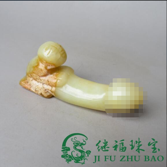 Antique Jade Miscellaneous Collection Natural Jade Xiuyu People Little Ghost Big Antique Jade Carving Pieces Handle Pieces Ornament Old Goods