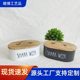 Cross-border spot wooden storage box Tiandi cover sanitary tampon storage box Bathroom oval wooden finishing box