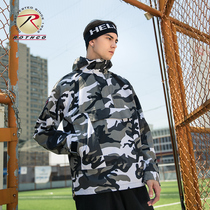 ROTHCO camouflage stormtrooper windproof hooded pullover Tooling casual jacket Multi-pocket loose side zipper