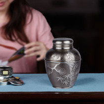 Liao Da Tin Wan Sanyou Pure Tin Tea Tan Tin Can Metal can Chinese Home Vintage Tea