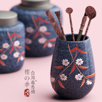 Taiwanese Warbler Song Town Turtle Bird Burning Cherry cherry Season Black Sandalwood Tea Prop Tea Dao Sixkutian Kongfu Tea Accessories