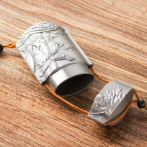 Liao Da Tin Tin pure tin tea cans portable travel box Palace style Chinese metal sealed cans household tea storage tin box