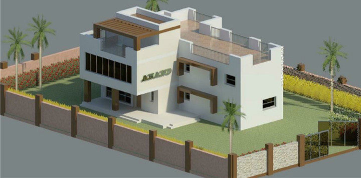BIM Revit 小别墅各类型建筑项目信息模型全套 室内完整模型案例