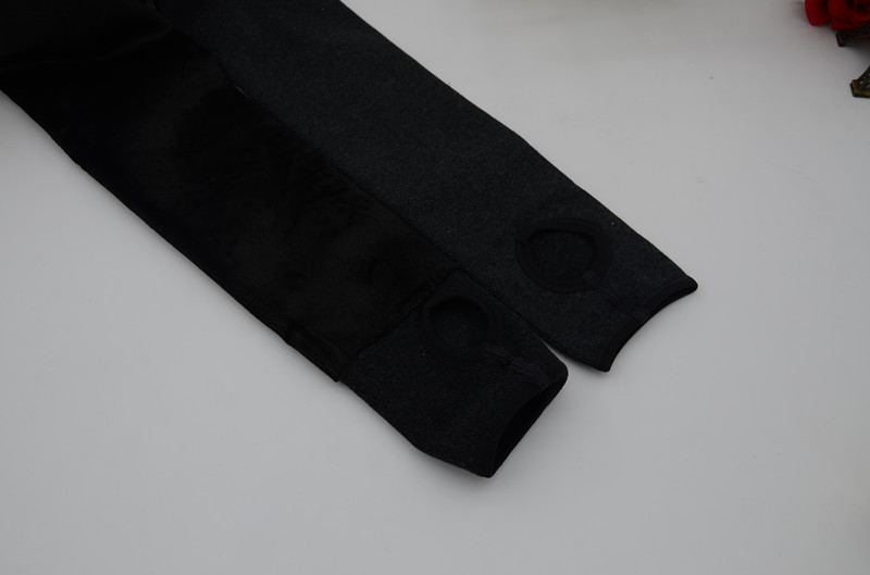 Shunxin Ao cashmere siêu mềm dày dọc sọc mỏng ấm và nhung ngay cả quần chân màu xám sâu 8638 đáy phụ nữ quần legging cho bé gái