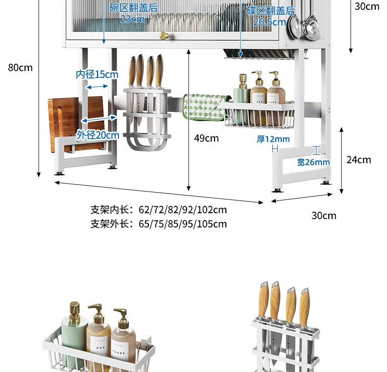 Giá treo bồn rửa nhà bếp mặt bàn làm khô bát đĩa và tủ đựng bát đĩa nhà chậu rửa đa năng đặt tủ thoát nước giá đỡ kệ để đồ bếp kệ để bếp ga đôi