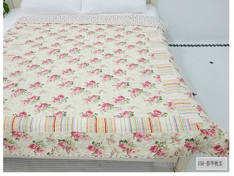 Cotton mùa thu và mùa đông chăn bông có thể giặt được sử dụng hai lần quilting bằng bông đơn nệm đôi giường Hàn Quốc ga trải giường 2mx2m2