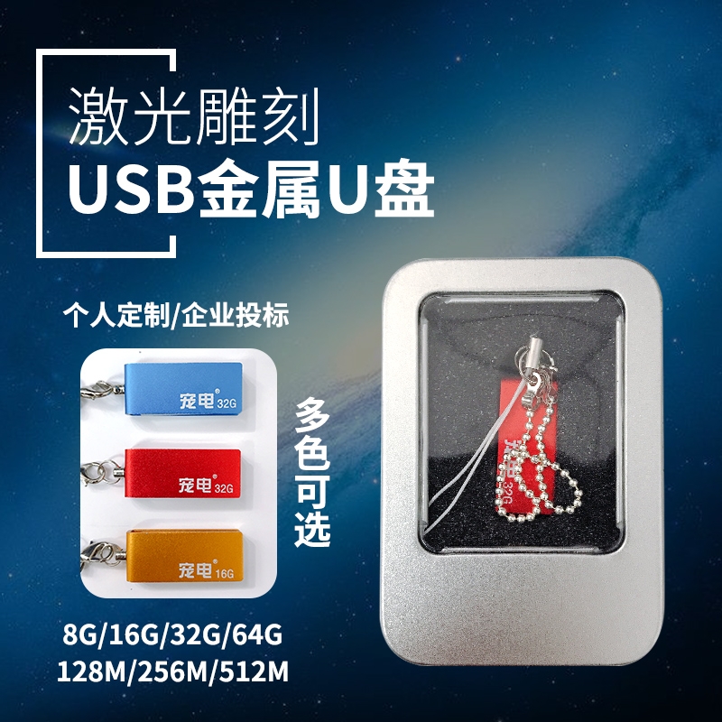 High speed rotation of the little elf U disk 16g 32 mini-creative car venue engraving gift custom logo
