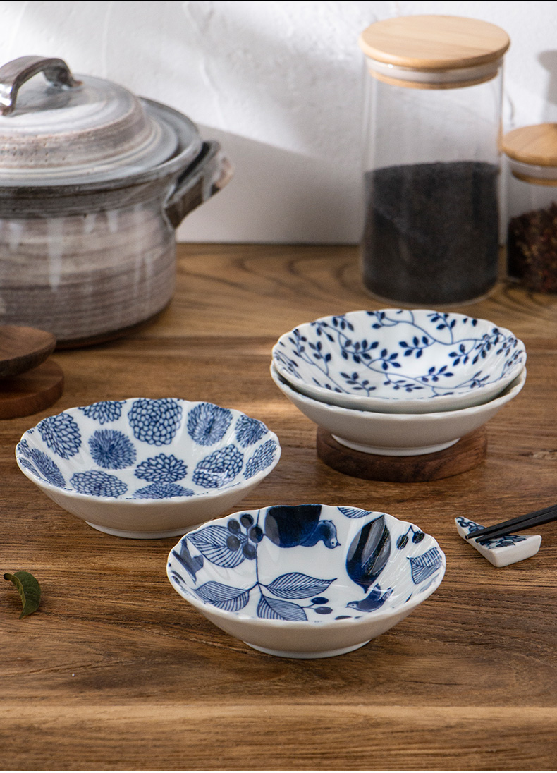Dessert bowl of a single ceramic creative imported rice bowls move home snacks Japanese pickles bowl bowl of shallow bowl