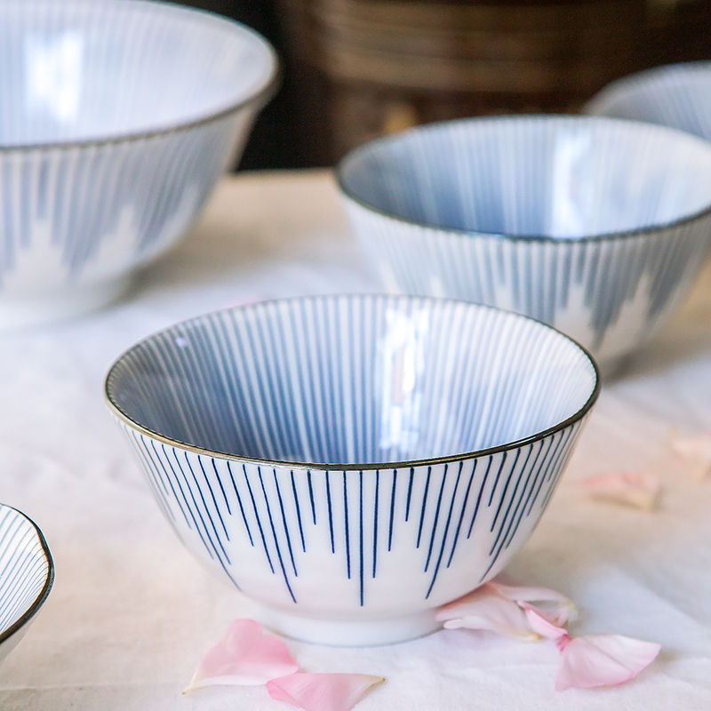 Meinung burn imported household bowls plates creative contracted Japanese ceramics notes ten dishes combination line grass