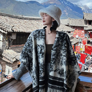 Chinese Style Yunnan, Northwest China, Xinjiang Air-Conditioned Room Shawl, Sichuan-West Travel Cape, Autumn New Chinese Style Cheongsam Outfit