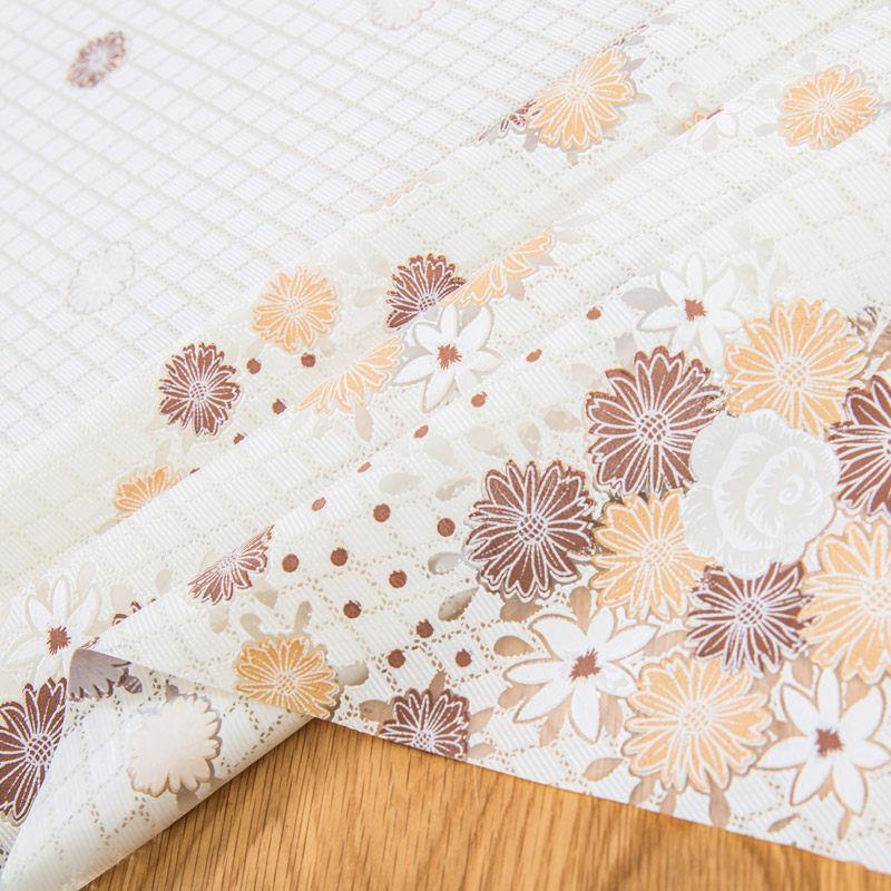 Lace tablecloth waterproof anti-scalding anti-oil no-wash PVC tablecloth Nordic coffee table mat hotel ins student fabric