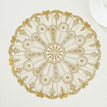 European placemats PVC gilt coasters ashtray cushion household bowl mat vase mat insulation mat fabric table mat