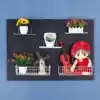 Hole board shelf display rack Mobile phone accessories jewelry rack Supermarket household wall kitchen storage hanging board
