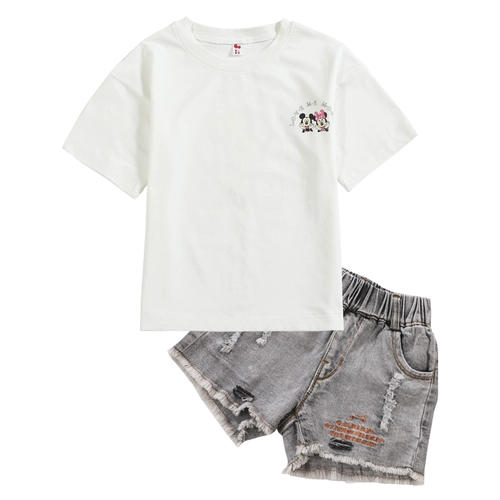 Летняя одежда, летний комплект, футболка с коротким рукавом, 2022, популярно в интернете, подходит для подростков