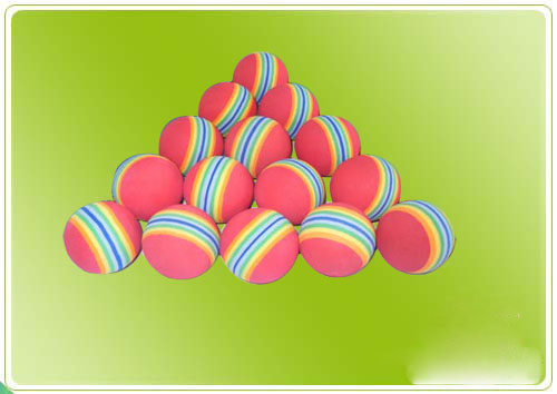 Hot Sale GOLF sponge ball Rainbow Ball GOLF indoor practice ball GOLF supplies accessories