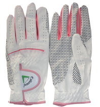 Épingles de golf CA Gants Gants Gants pour femmes Petite peau Lambskin Réel Cuir en cuir RPalm Non-glissant Émande de grains résistant à labrasion Sunscreen