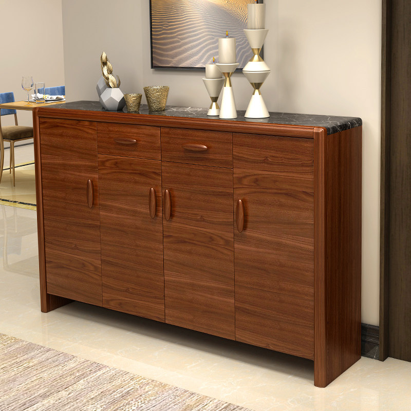 Home door shoe cabinet simple modern Xuan Guanmen cabinet large capacity  balcony locker new Chinese solid wood shoe cabinet