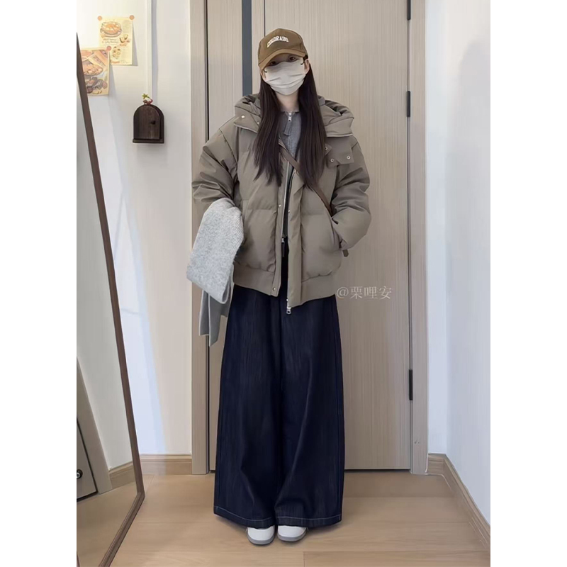 Корейское модное короткое пуховое пальто с хлопковой подкладкой, женская зимняя дизайнерская куртка, утолщенная теплая пуховая куртка с хлопковой подкладкой, куртка с капюшоном