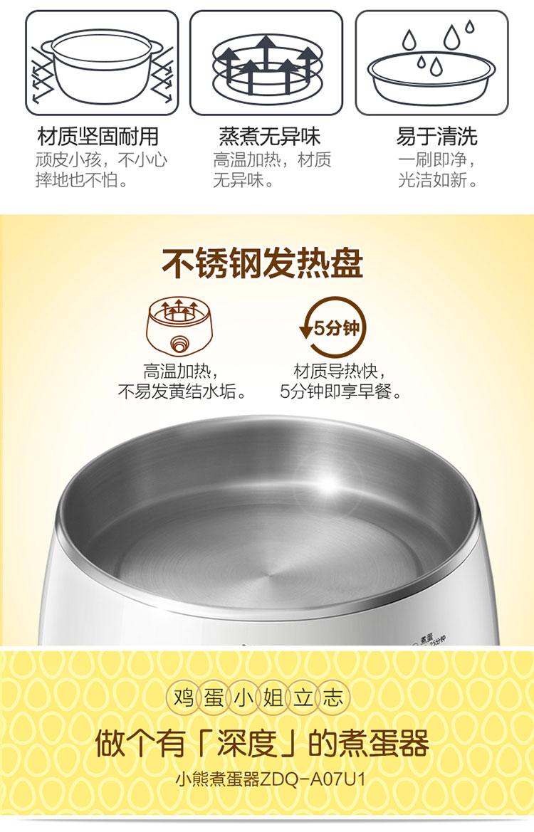 Gấu trứng 2 lớp nhân viên văn phòng 1-2 bữa sáng tạo tác tự động tắt nguồn máy ăn sáng mini máy hấp trứng gia dụng - Nồi trứng nồi lẩu điện mini gia re