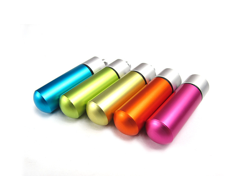 EDCGEAR mini aluminum alloy rainbow waterproof tank medicine bottle waterproof warehouse EDC life-saving equipment key pendant