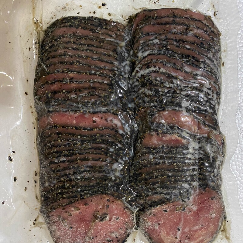 Pastrami Beef Halal Black Pepper Cold-Cut Beef Slices Ready-To-Eat Meal Replacement Five-Spice Beef 1000g