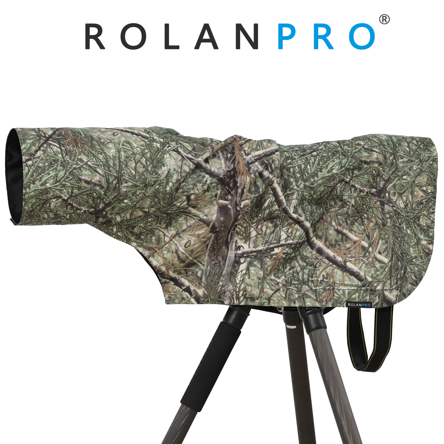 Telephoto lens rain cover Branch pattern camouflage waterproof rain cover ROLANPRO Ruolan gun suit