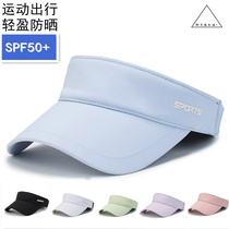 Widening the brim summer anti-ultraviolet outdoor sports training hat running badminton fishing sunshade windproof empty top hat