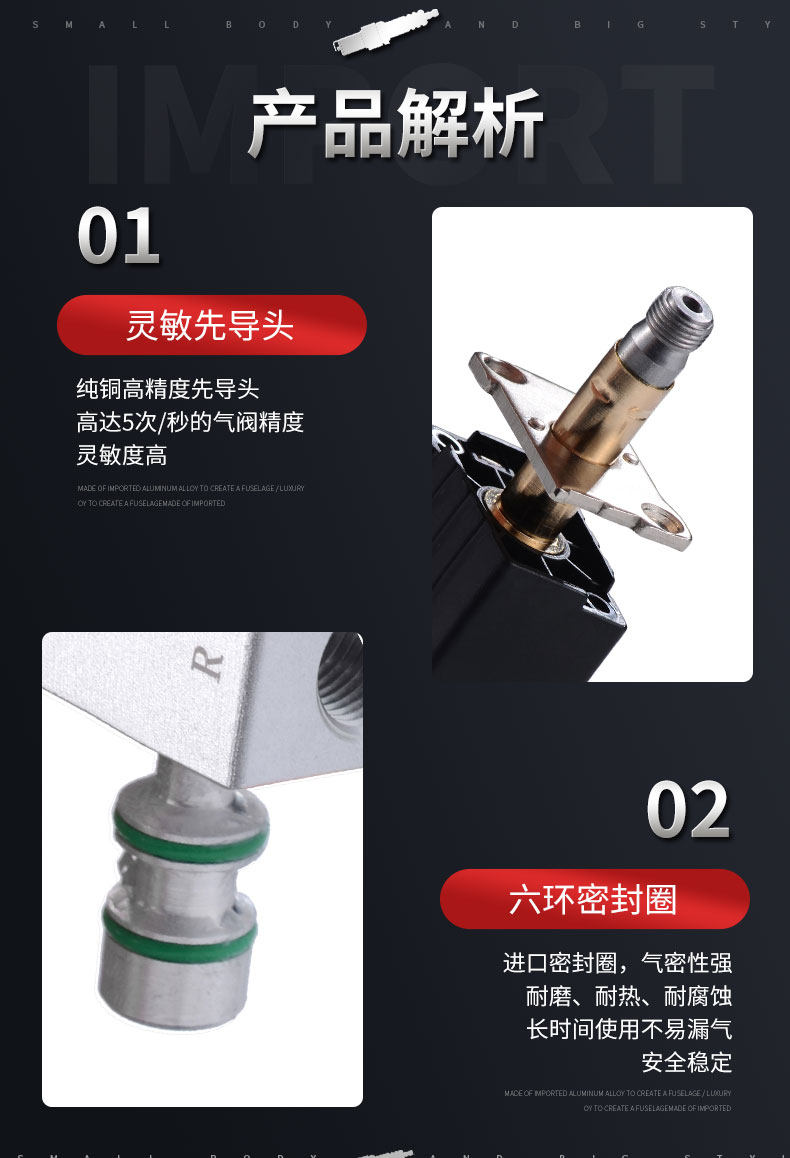 Газовый клапан 亚德客型气动电磁阀4v310-08电磁阀线圈气缸换向阀气阀控制器24v Energizer power