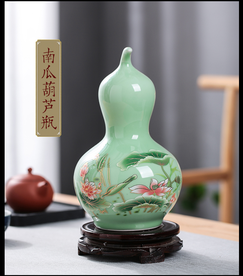 Jingdezhen ceramics vase figure in the sitting room is dried flower arranging flowers style of household act the role ofing is tasted furnishing articles manual arts and crafts