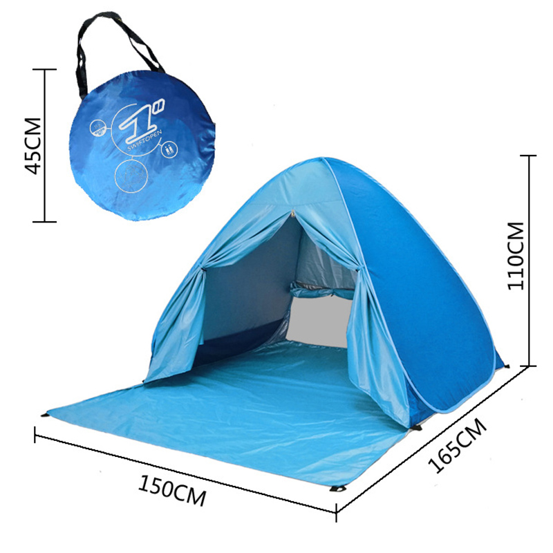 Beach tent portable quick-open seaside sunshade artifact anti-ultraviolet sunscreen tent beach must-have supplies