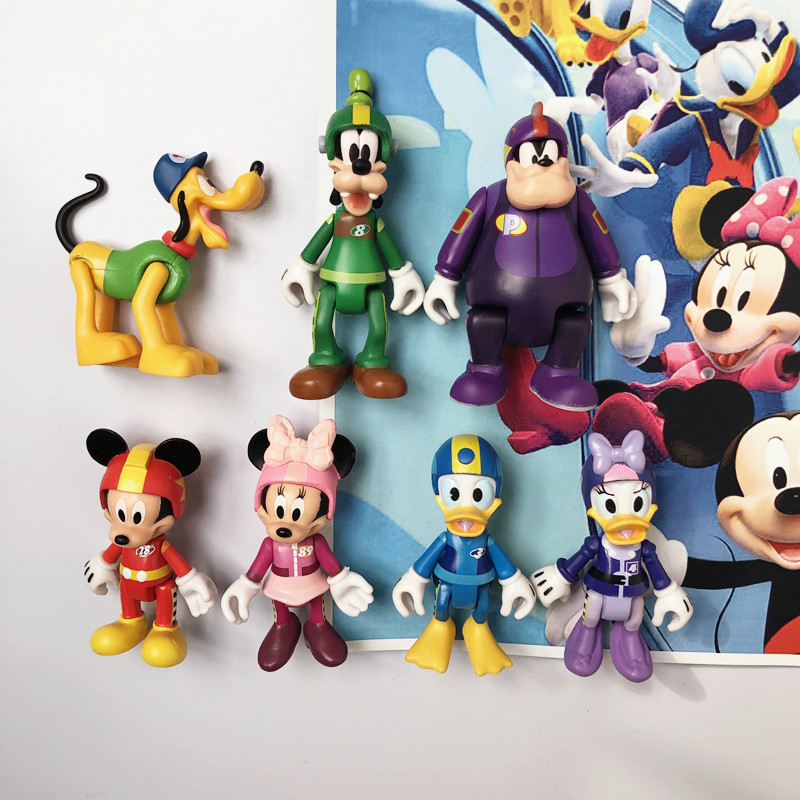 Cute Cartoon Cartoon Mickey Mouse Tang Old Duck Creative Three-dimensional Magnetic Refrigerator Post Whiteboard Dongle Plate Decoration Magnet