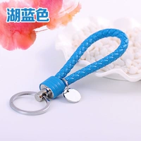 Серебряный сингл кольцевой синий