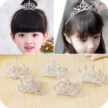 Jewelry childrens headgear Princess cute rhinestone hair hoop girl hair accessory baby hairbrush card little girl