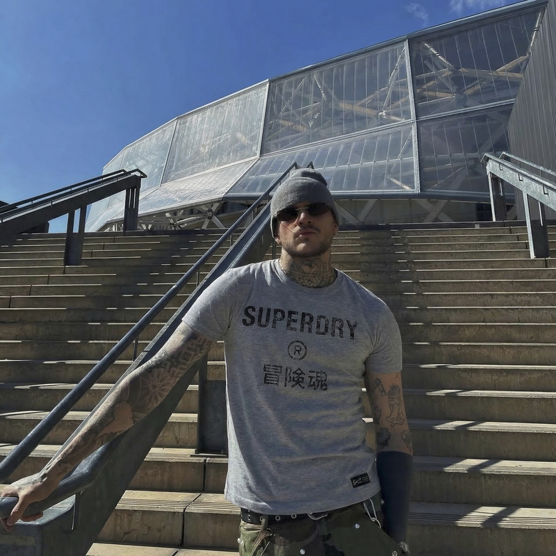 Superdry Extreme Dry Adventure Soul Retro Logo Casual Printed Short-Sleeve T-Shirt Tee Superdry Extreme Dry Adventure Soul Retro Logo Casual Printed Short-Sleeve T-Shirt Tee