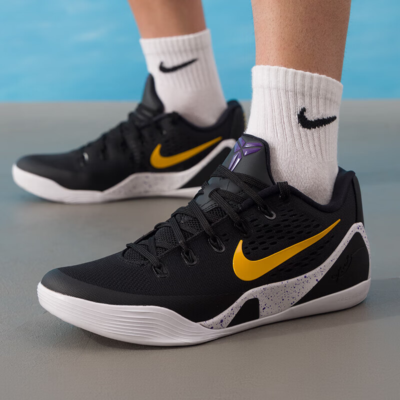 Nike Kobe 9 Elite Low Protro Kobe 9Th Generation Black and Gold Basketball Shoes Ih1401-002