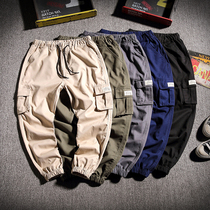 Overalls trendy brand summer thin casual pants loose large size camouflage pants mens wild Korean trend pair