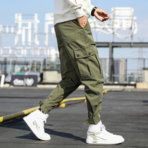 Work pants mens labor insurance wear-resistant cotton loose welding camouflage tooling pants mens welders labor insurance pants mens