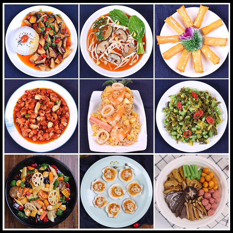 Emulated vegetable tasting model Meals Fried Vegetable Rice Model Fake Food Items Food Food food Dish Mold Sample Tailor-Taobao