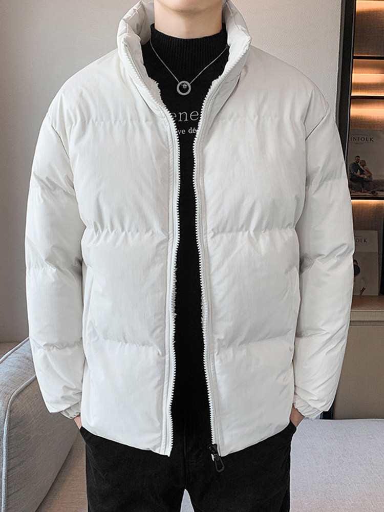PLUS SIZE COTTON CLOTHES MENS WINTER TIDE BRAND VELVET THICKENED WARM AND WINDPROOF COTTON JACKET COTTON JACKET LAMBSWOOL JACKET