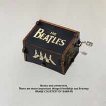 Fun and interesting Beatles music box Harry Potter hand-cranked music box wooden creative gift for boyfriend and girlfriend