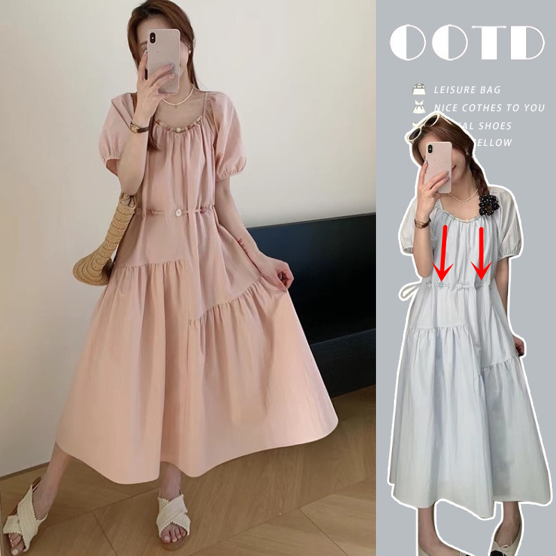 Nursing Clothes for Going Out, French-Style Heavy-Duty Design, Slimming Nursing Dress, Postpartum Fashionable Breast-Feeding Dress