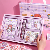 Commencement Hand ledger This adhesive tape and sticker kit Handbooks Tent Material Suit Big Gift Bag for a Knife Cane Version of Teenage Hearts