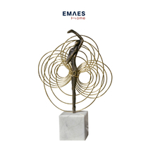 EMAES special ballet women dance ornaments creative countertop desktop abstract little people Series decoration small ornaments