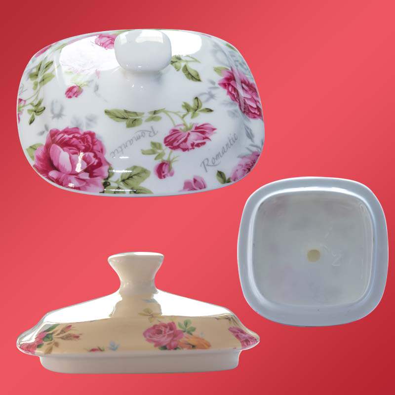 Square cup lid Round bone China Mini cup lid Water cup Teacup Kettle lid Ceramic cover Accessories Universal