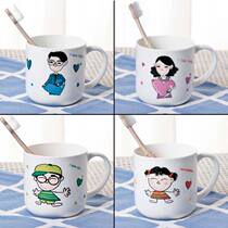 Childrens brush cup baby mouthwash Cup cartoon cute tooth Bowl Cup little boy girl a family of three set