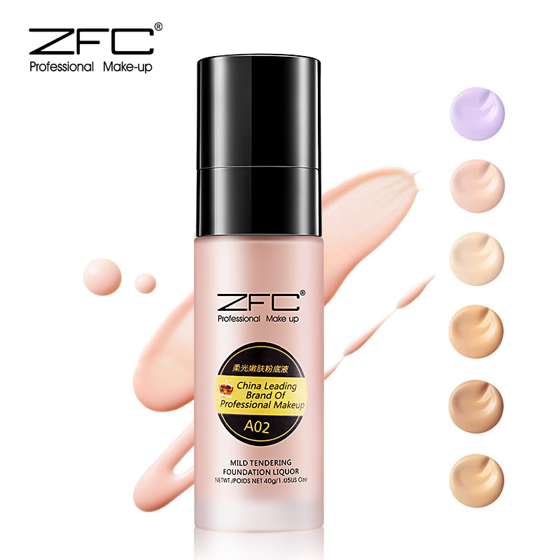 zfc soft light rejuvenating liquid foundation cream foundation moisturizing concealer nude makeup lasting moisturizing foundation waterproof bride daily